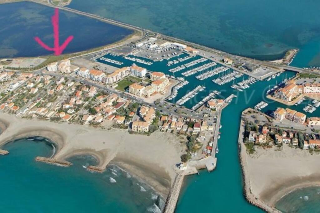 Le Nautica Plage T2 en bord de mer Frontignan Eksteriør bilde